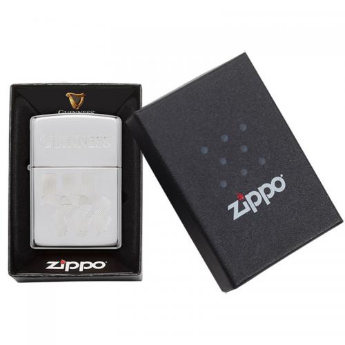 Zippo - High Polish Chrome Guinness Toucans - Windproof Lighter